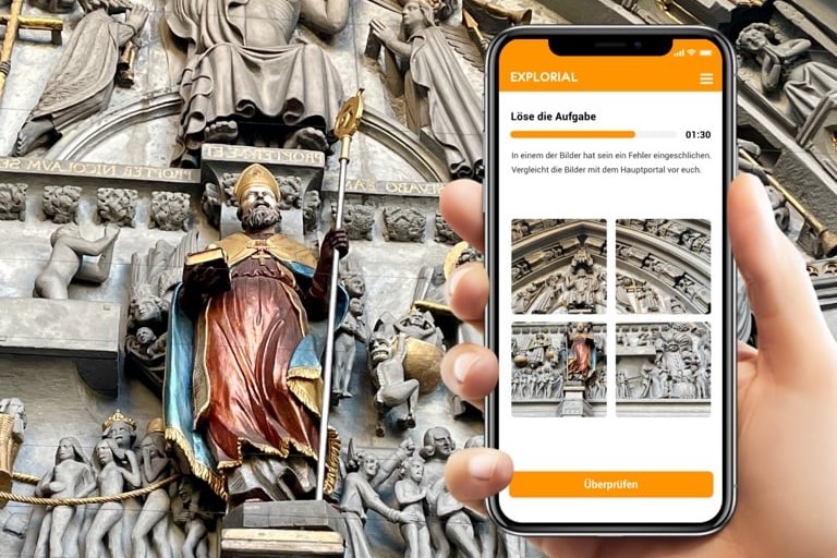 Explorial app at check point