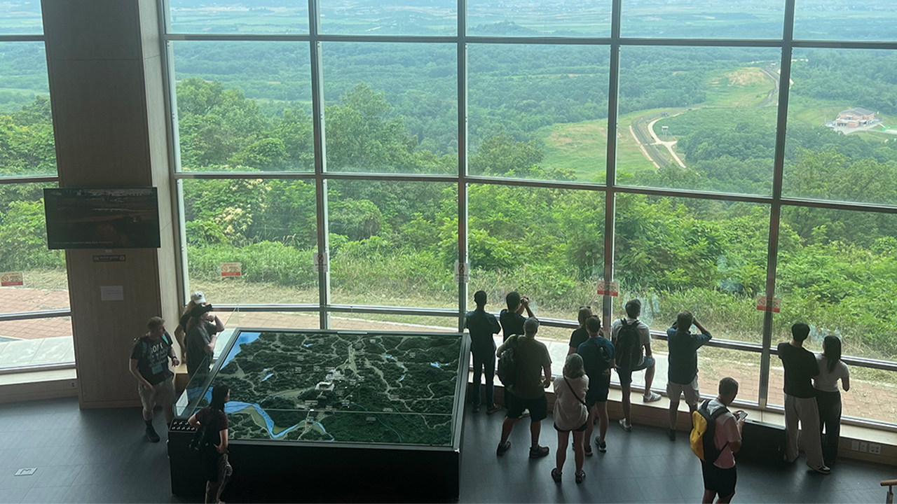 Standing just miles from the DMZ, overlooking the world’s most secretive country.