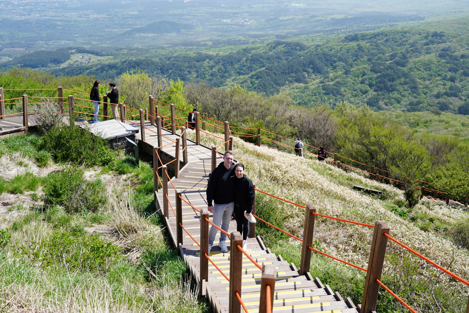 Step by step, the trail leads us to the sky. Climbing Eoseungsaengak is not just a hike—it's a journey into the heart of Jeju.