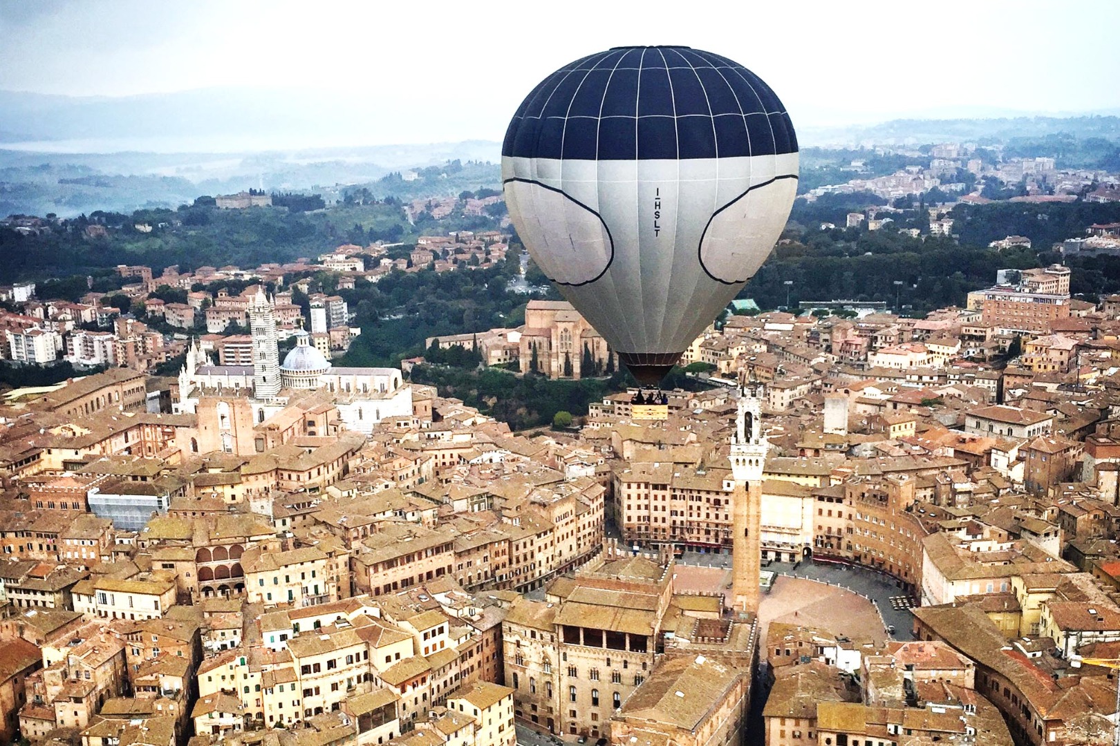 Hot Air Balloon Group Flight over Siena