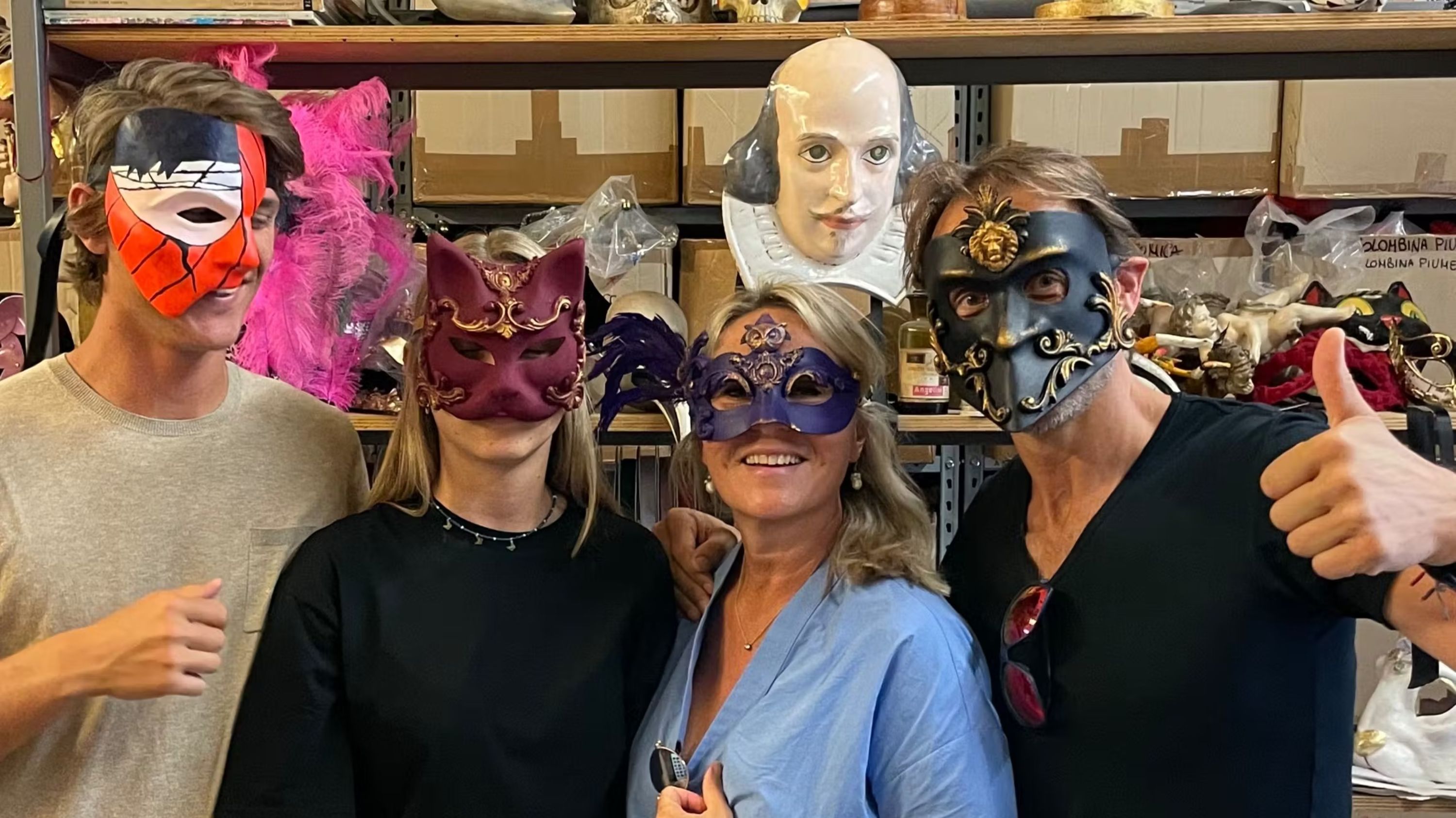 Venetian mask workshop in Venice