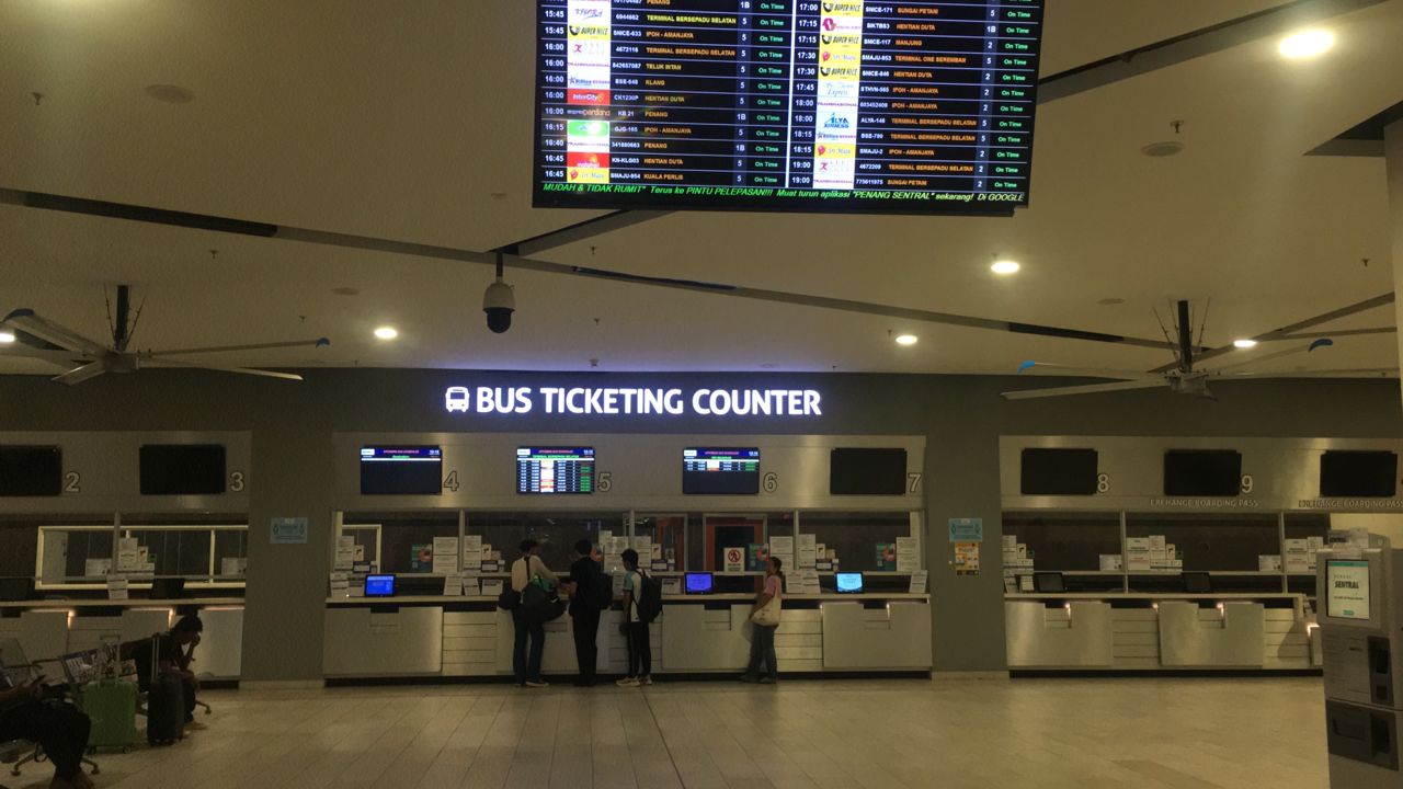 Terminal Sungai Nibong Bus Counter