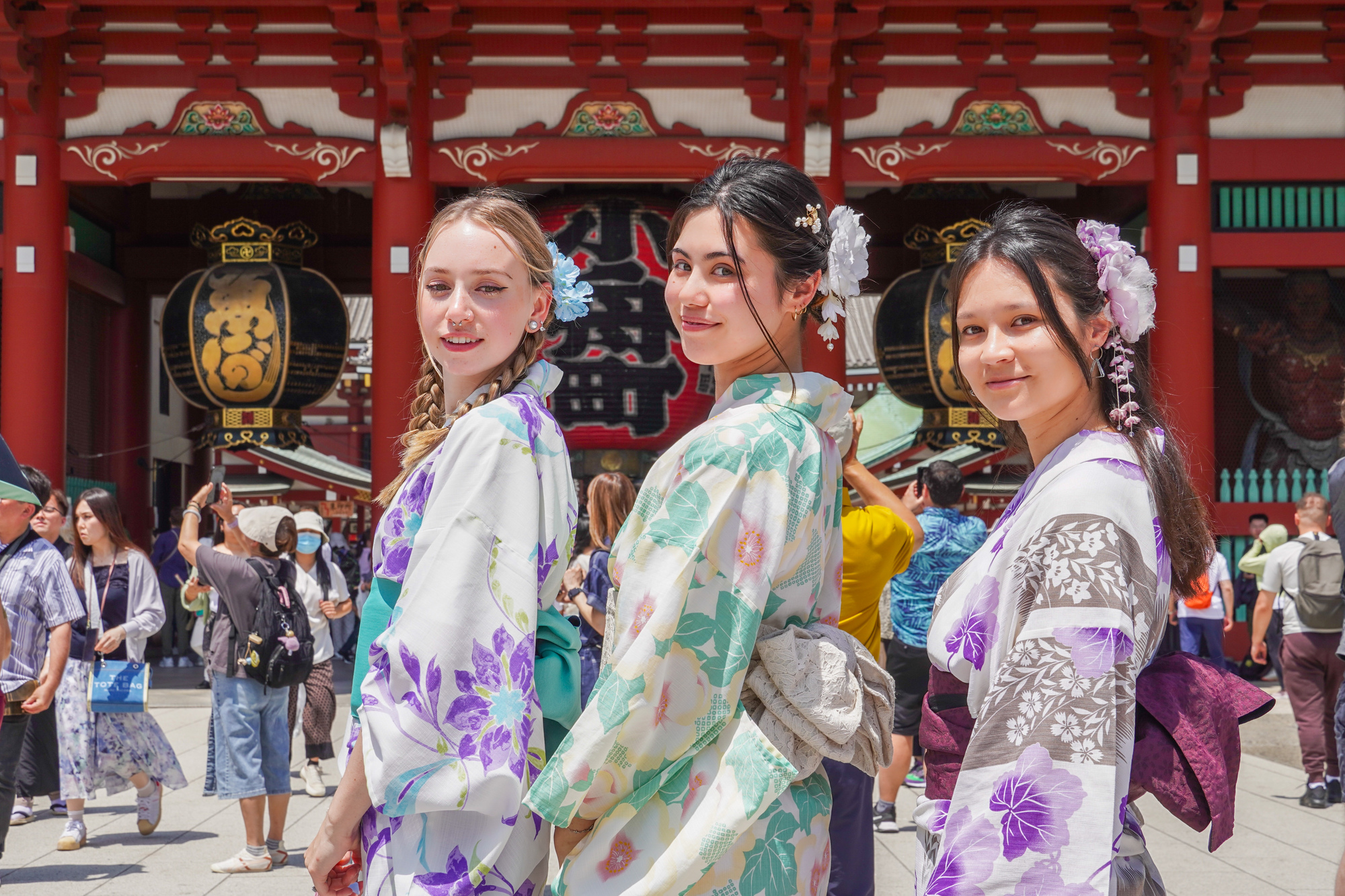 Explore Asakusa Traditions and Food in a Kimono