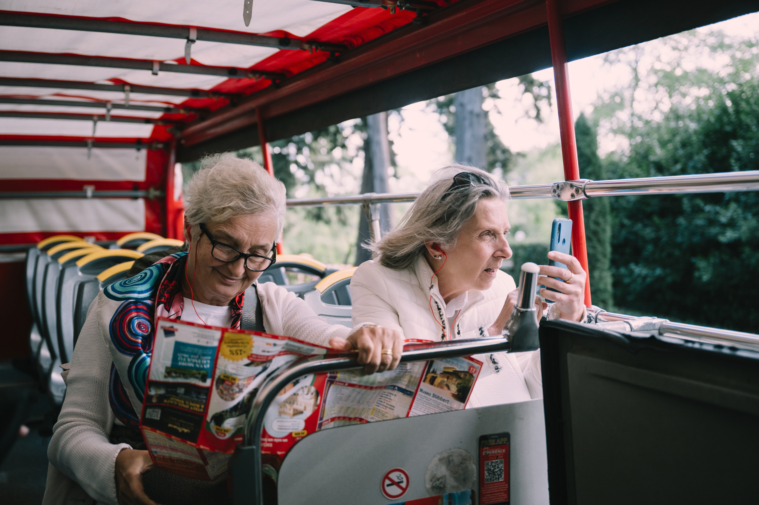Woman reading a map