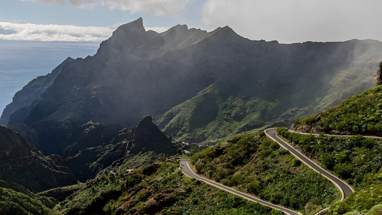 Enjoy stunning coastal views while driving along the lush northern coastline of Tenerife