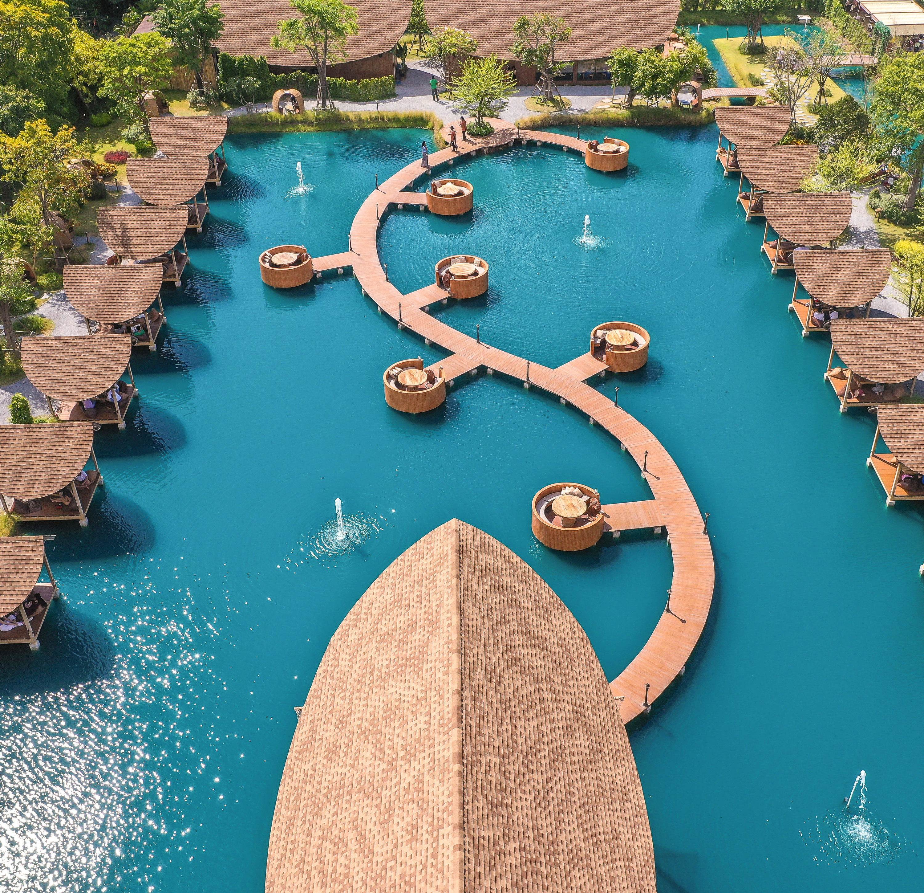 Floating Market With cafe (Bubble in the Forest,After the Rain)