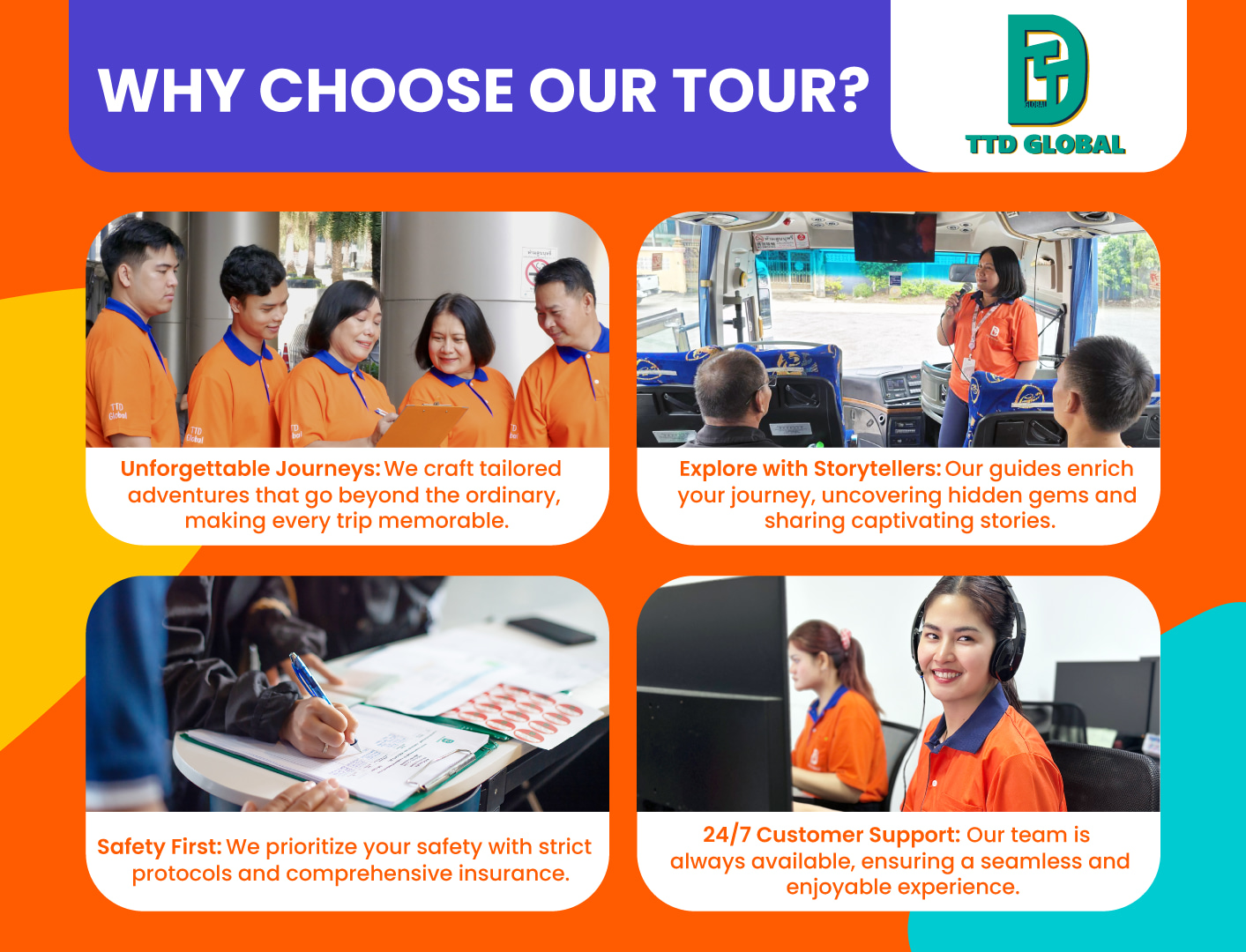 選擇我們的行程的原因。 選擇我們的行程的原因。