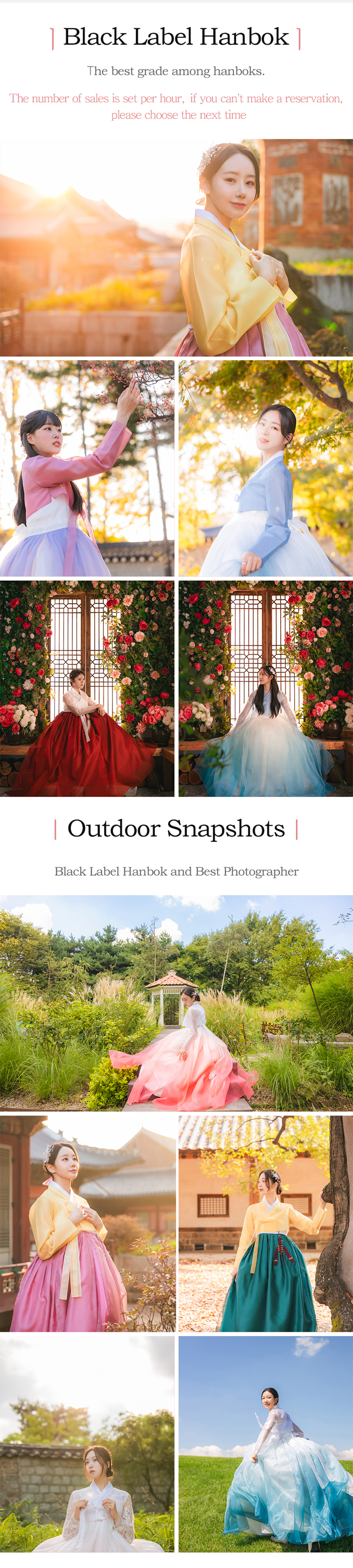 Seoul Black Label Hanbok & Outdoor Snaps & Hanok Studio Experience