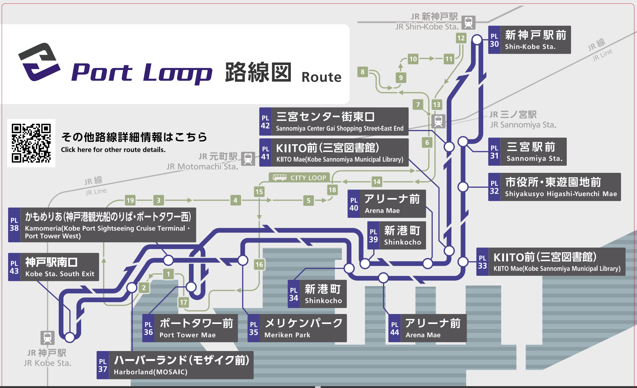 atoa Aquarium Admission & Kobe 1day loop bus ticket