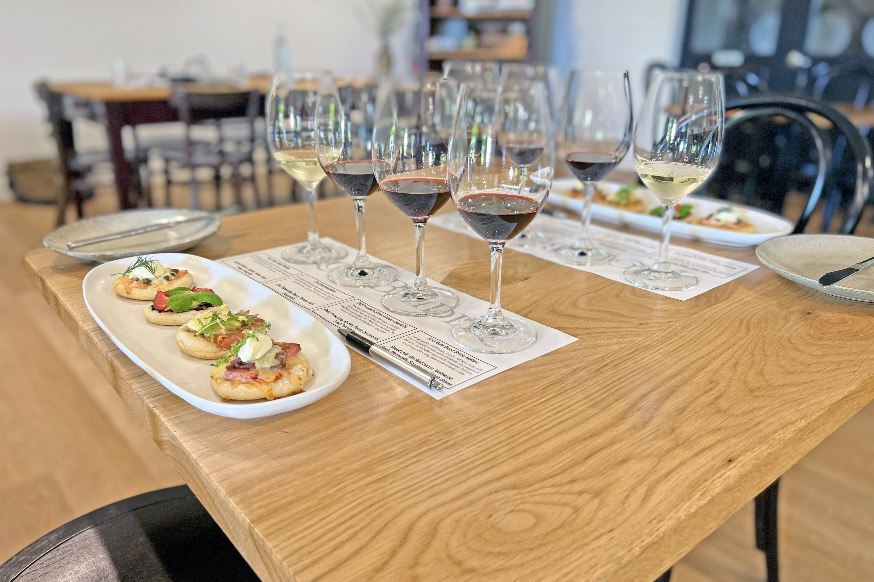 Premium Matched Wine and Pizzetta Tasting at Rolf Binder Wines