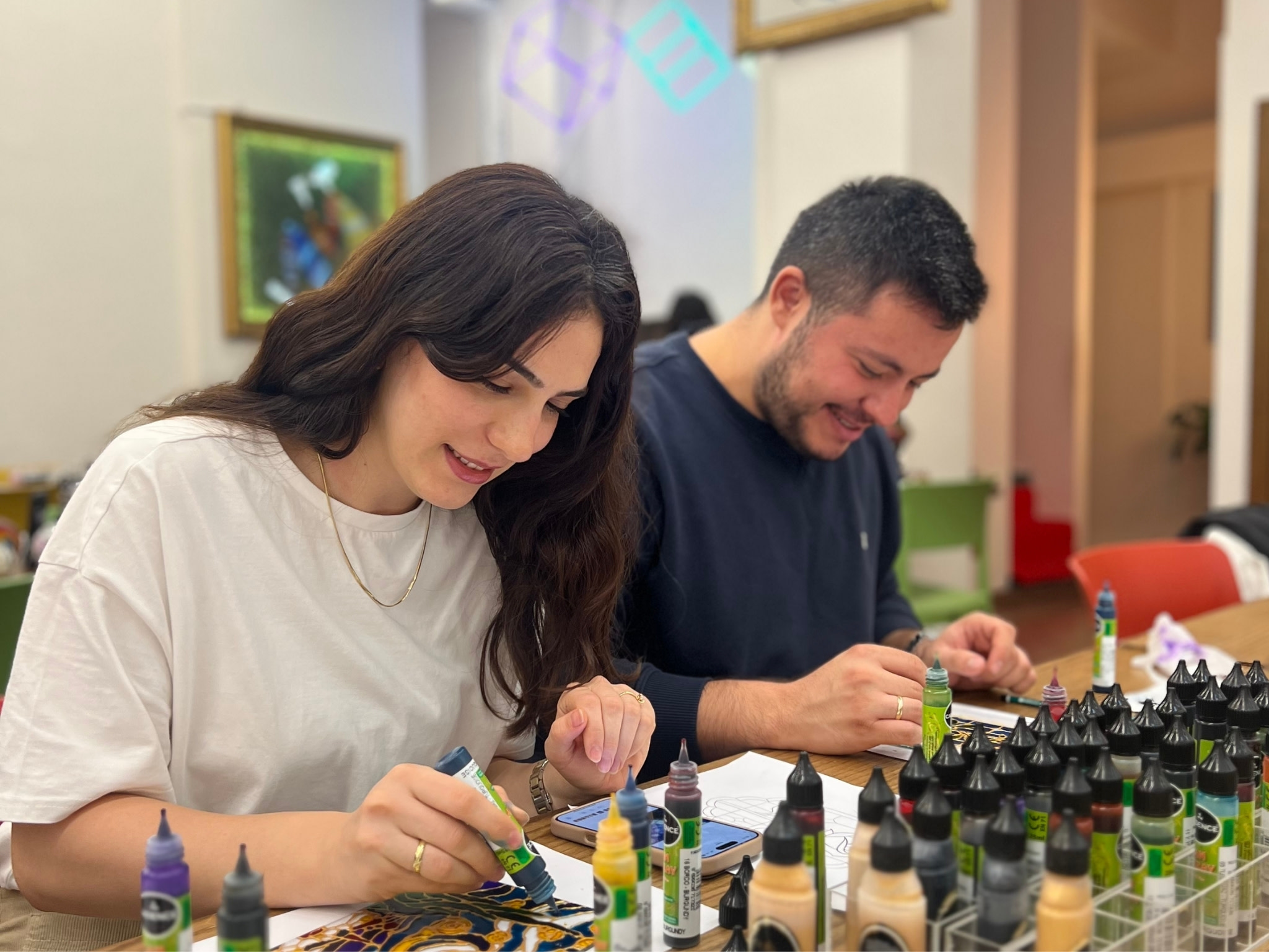 Marmarisda an'anaviy vitraj bo'yoq workshopi