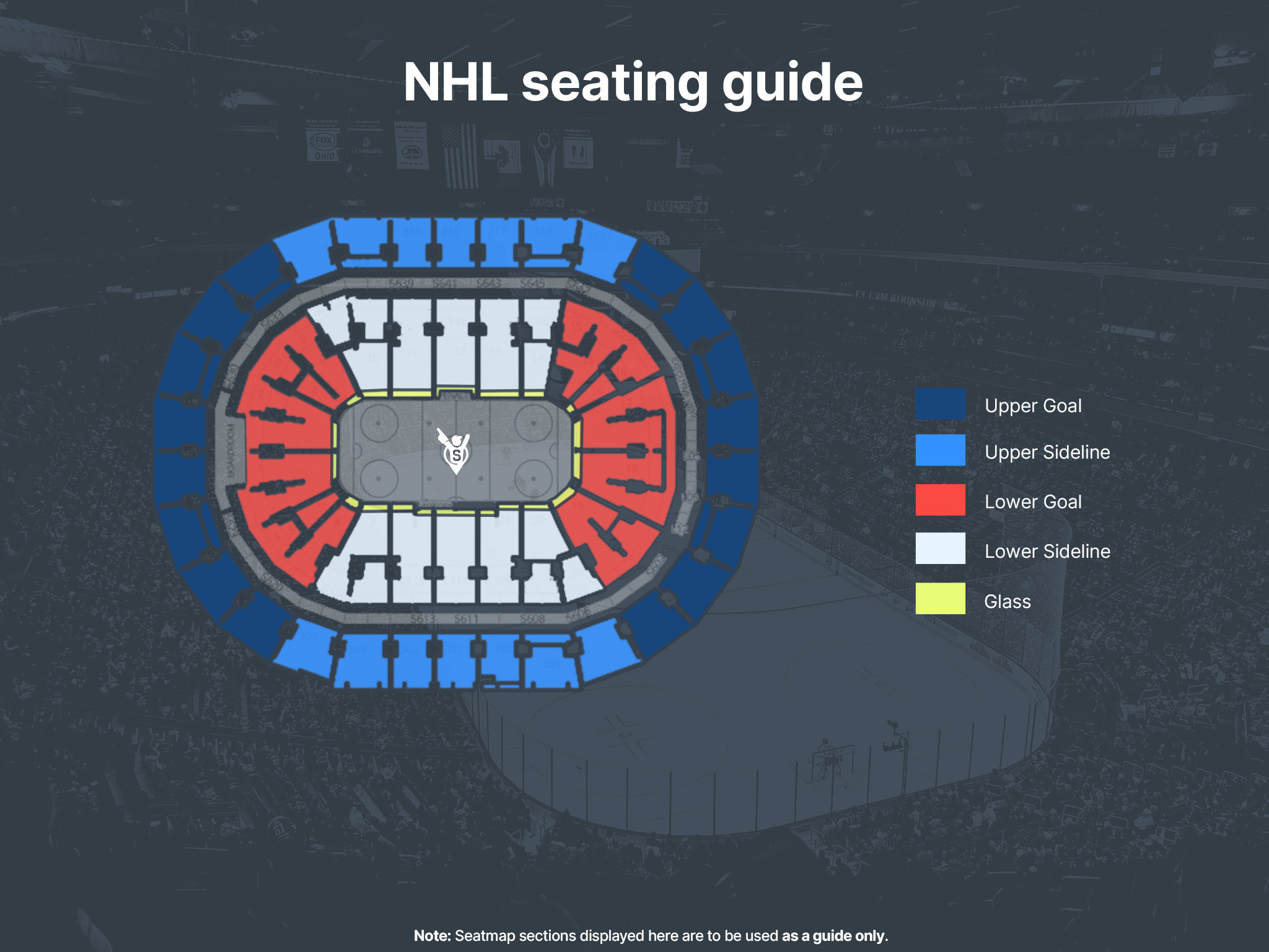 Check the seating map to secure the best view for Toronto Maple Leafs Ice Hockey Game