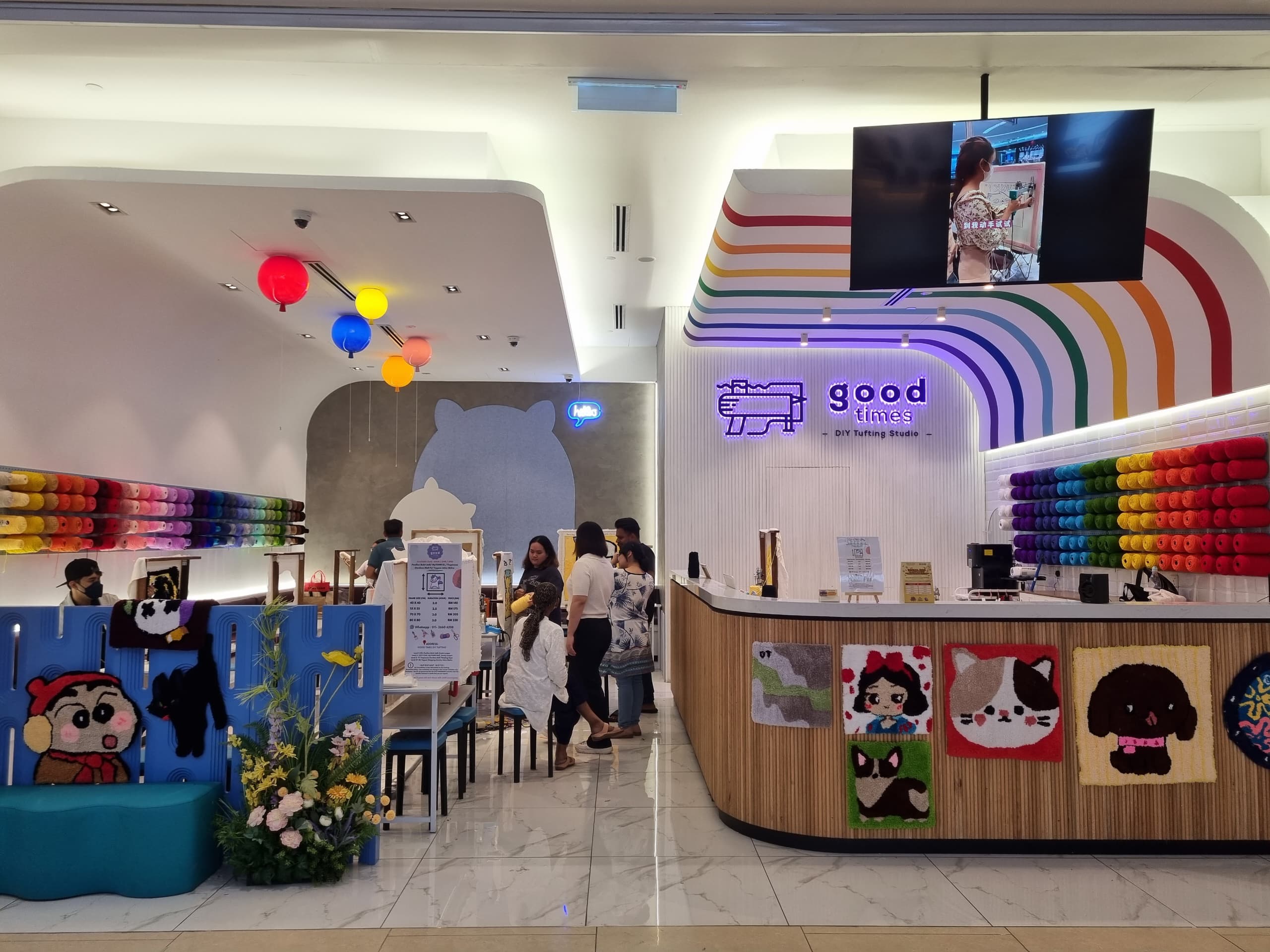[Klook on Campus] Tufting experience at Good Times Kuala Lumpur