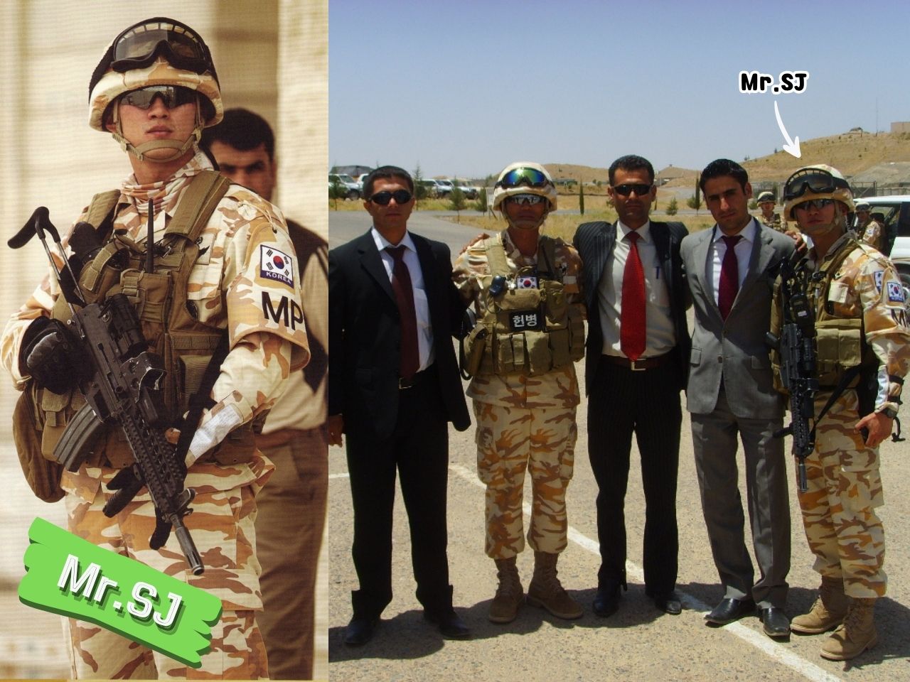 In 2008, SJ in Iraq as a Special Protection Team Leader. Operation Detachment Alpha team leader in Special Mission Group.