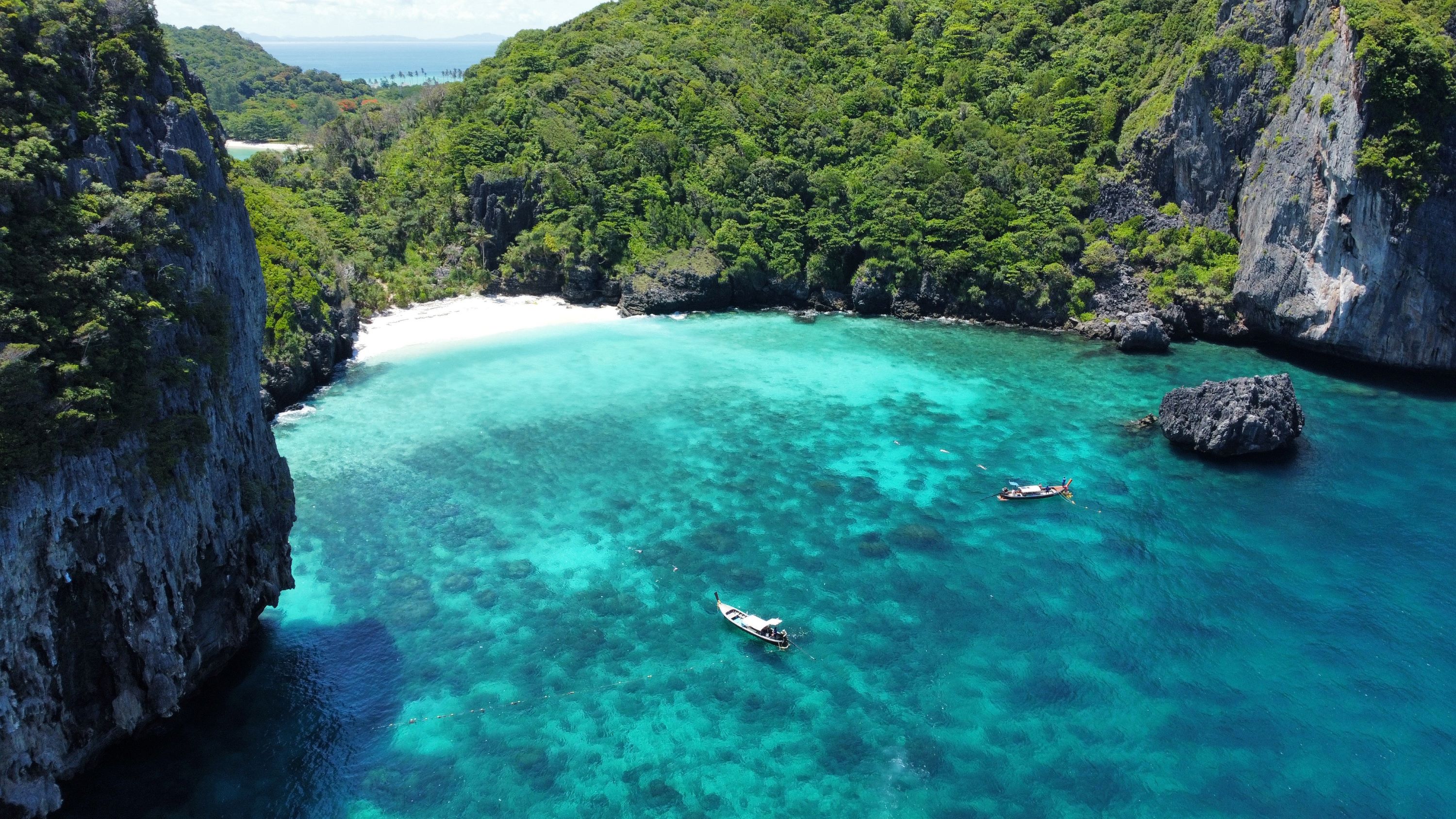 普吉島：快艇雙體船皮皮島一日遊 (Phuket: Phi Phi island Day Tour by Speedboat Catamaran)