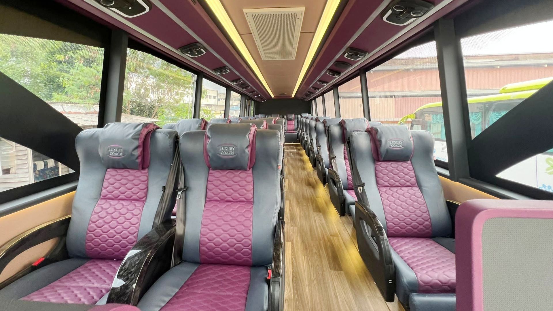 Experience a luxurious & comfortable journey to/from Kuala Lumpur with wide recliner armchairs and leg rests