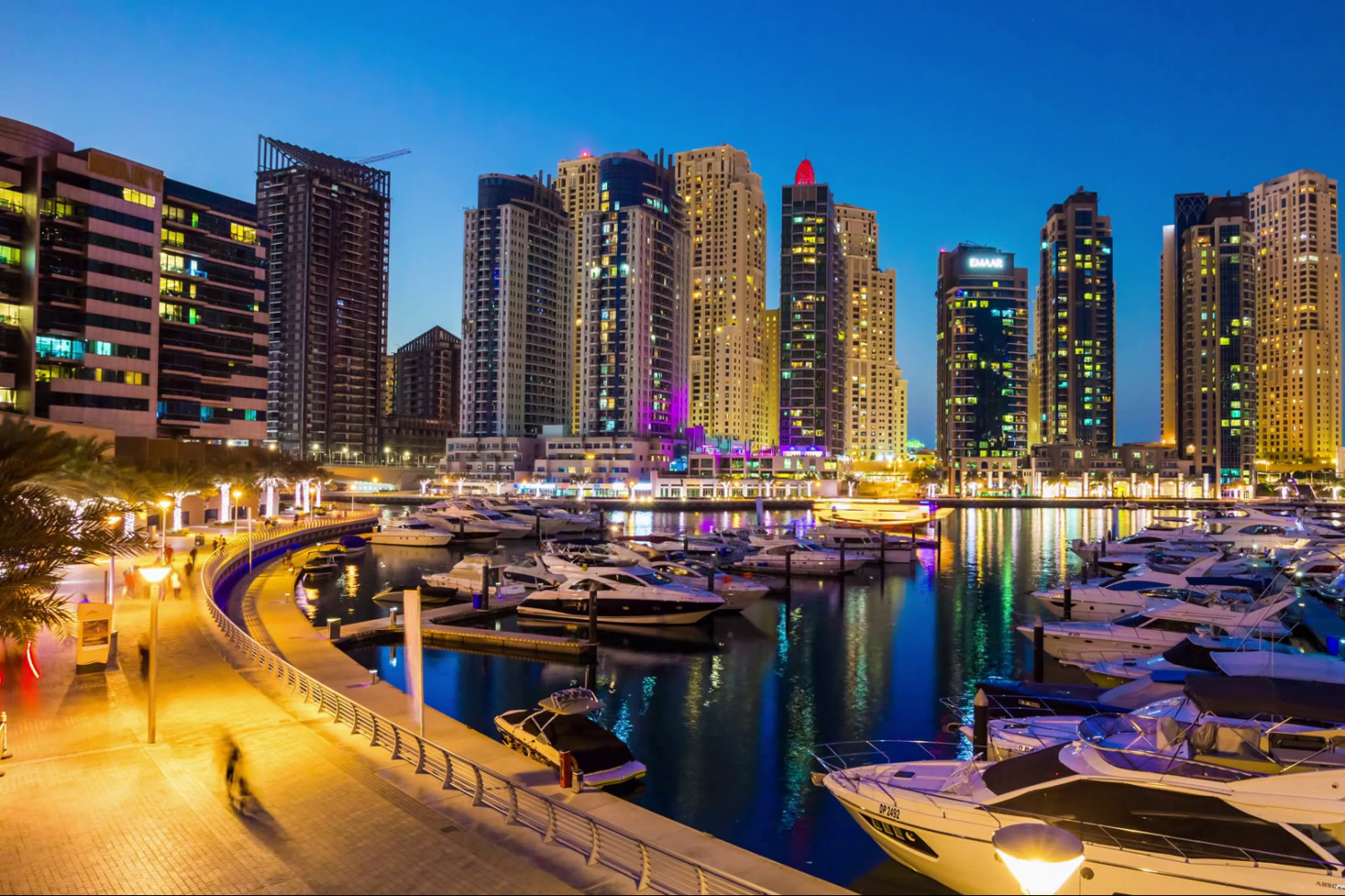 Dubai by Night Tour with Dhow Dinner Cruise