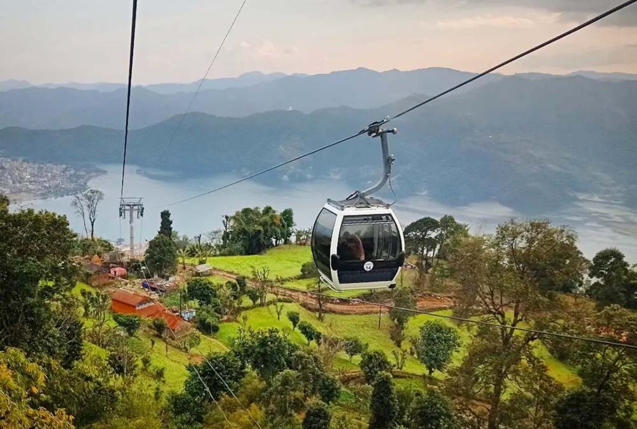 博卡拉纜車之旅 - 山湖鳥瞰