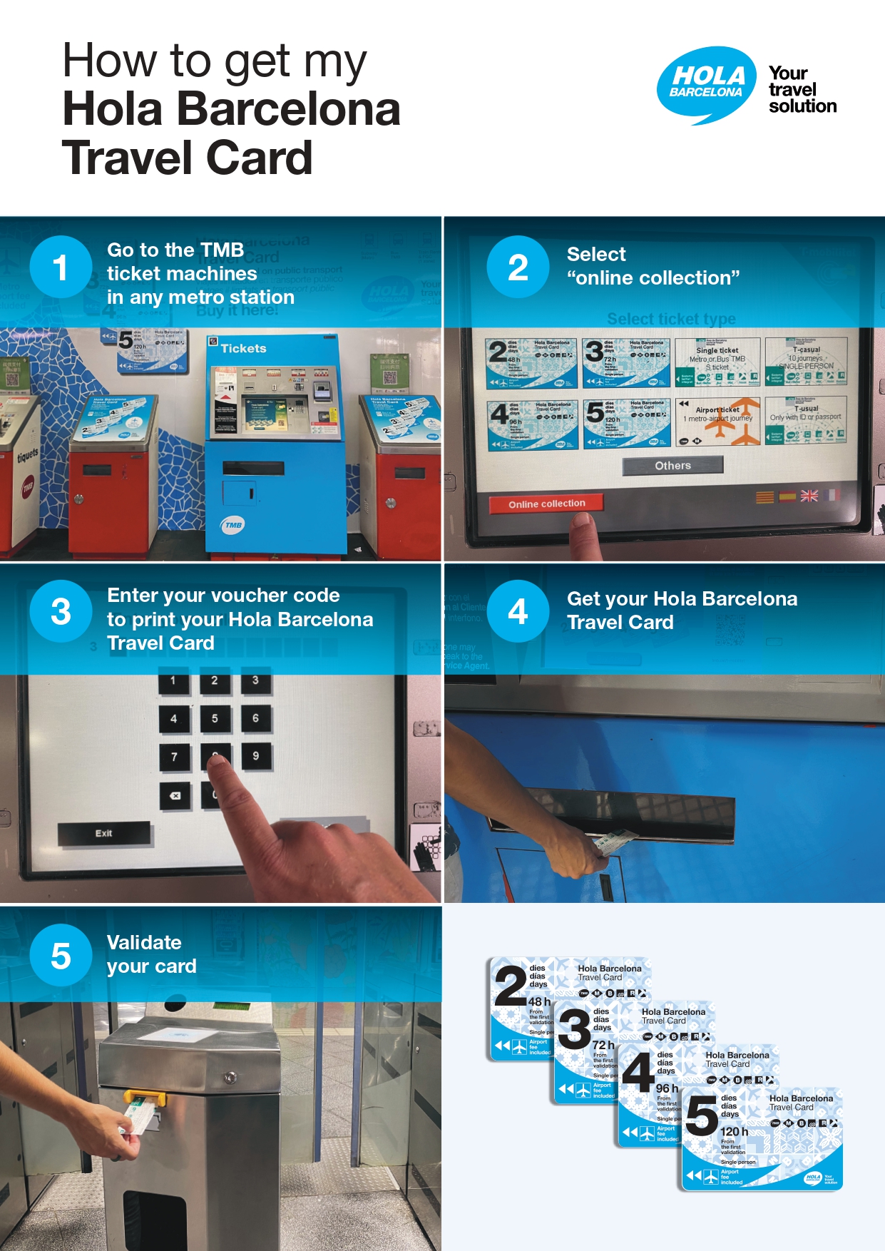 How to collect my Hola Barcelona Travel Card