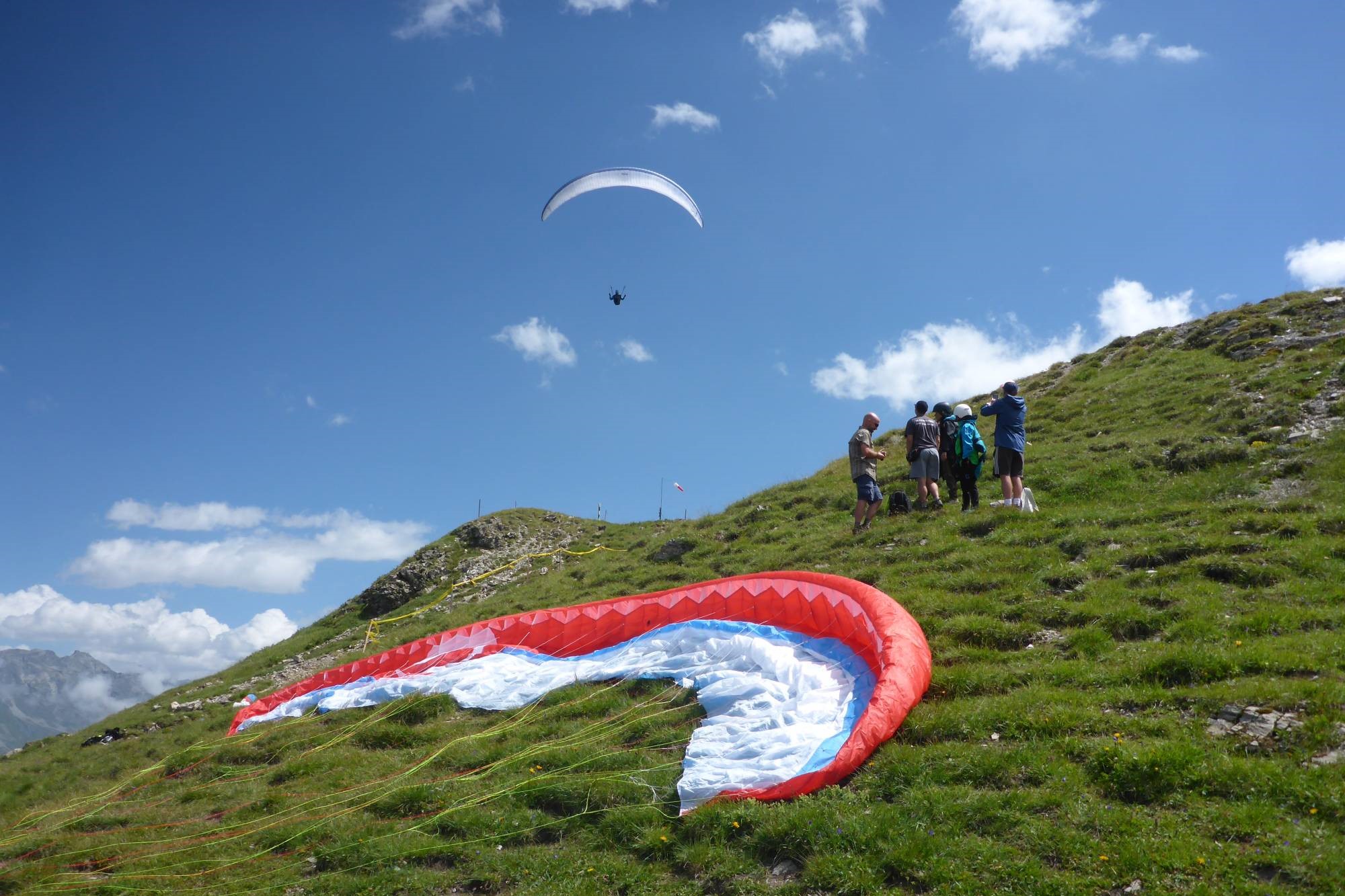 paragliding take off