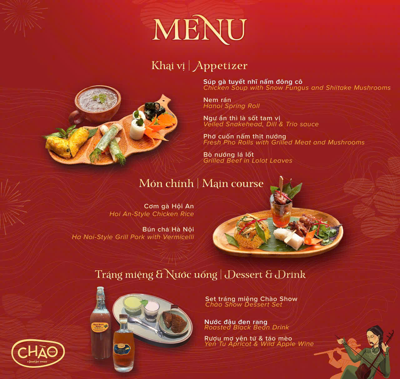  Set Menu Dinner
