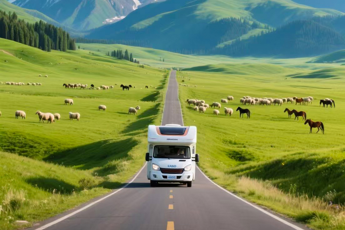 Xinjiang RV Tour of Ili 8-Day Private Group (Heavenly Horse Bathing in River + Horse Riding + Xiata Grassland + Nalati VIP Self-Drive)