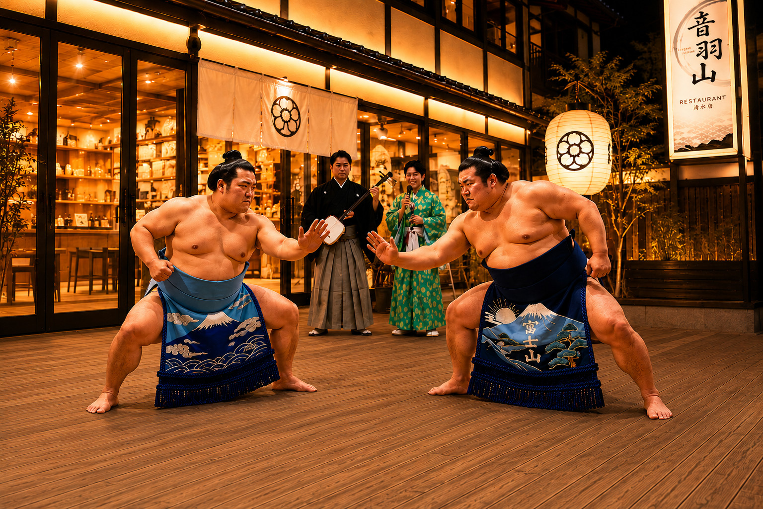 Kyoto Kiyomizu-dera Sumo Show + Matcha Experience Japanese Dinner