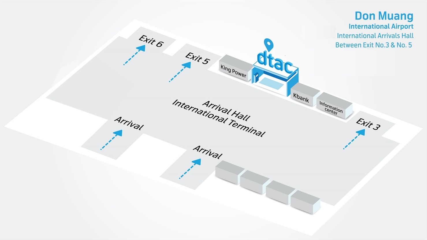 Dtac Counter at Don Mueng Airport