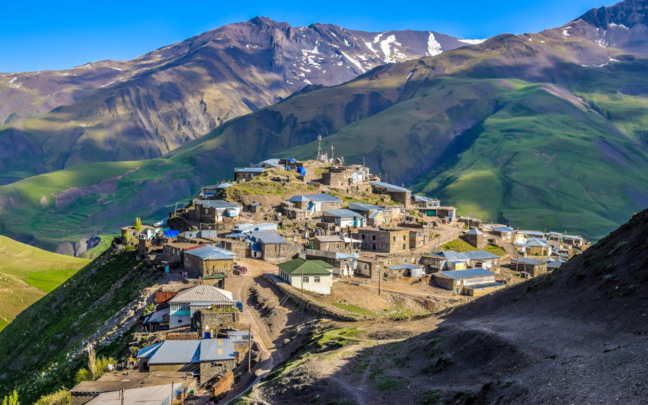 Baku Guba Khinalig village & Candy Cane Mountain Tour included Lunch