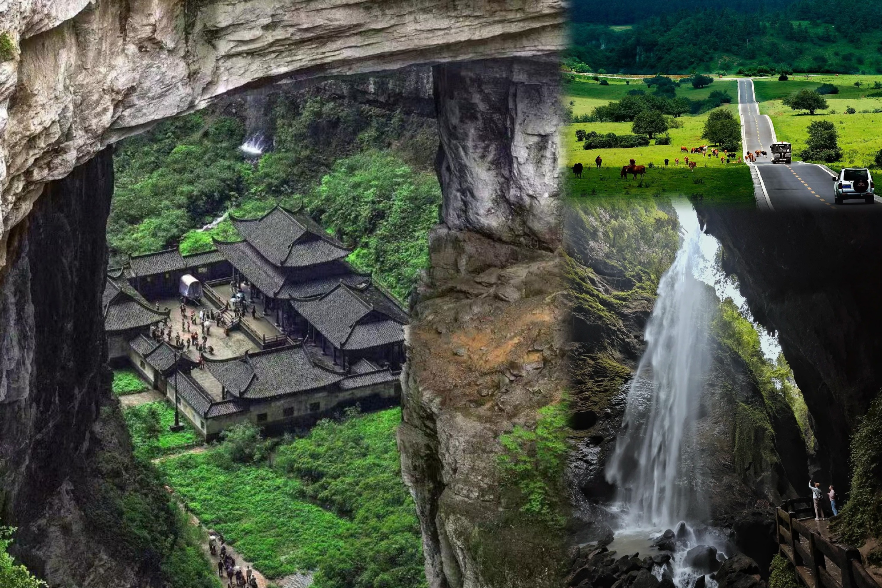 重慶武隆天生三橋高端一日遊（龍水峽地縫+喀斯特地貌+電影《變形金剛》拍攝地+重慶往返+尋覓地縫奇觀+贈送特色美食）