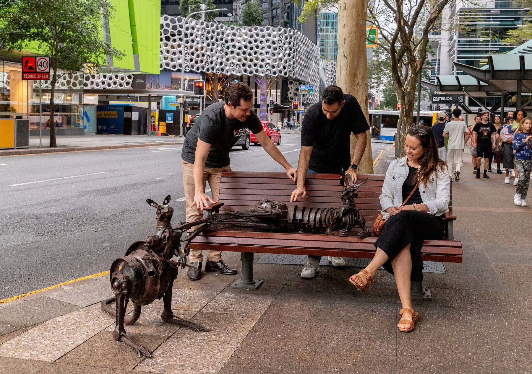 Stroll Brisbane’s streets, sipping drinks and admiring stunning street art