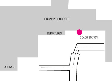 Bus Stop n.1, outside the Arrivals Terminal