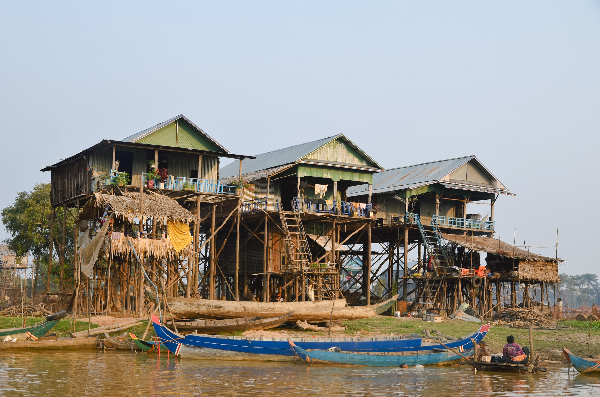 暹粒市：乘船遊覽水上村莊 Kampong Phluk 半日遊（含日落美景和導遊）