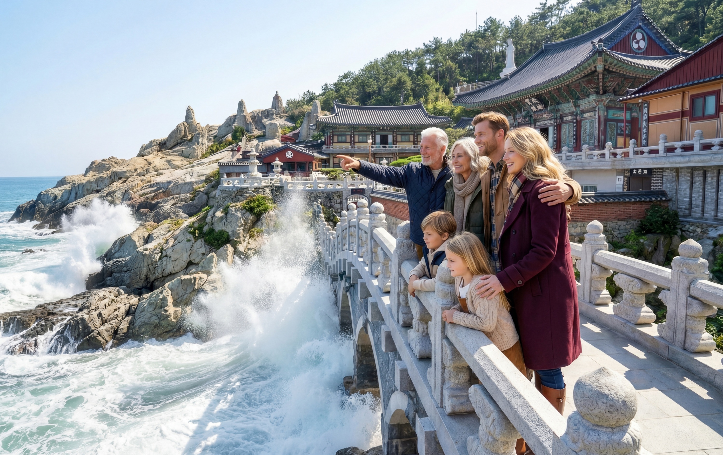 行程 1. 海東龍宮寺：在海天一線的海岸懸崖寺廟中，尋找內心的平靜、許下心願，並創造難忘的回憶。
