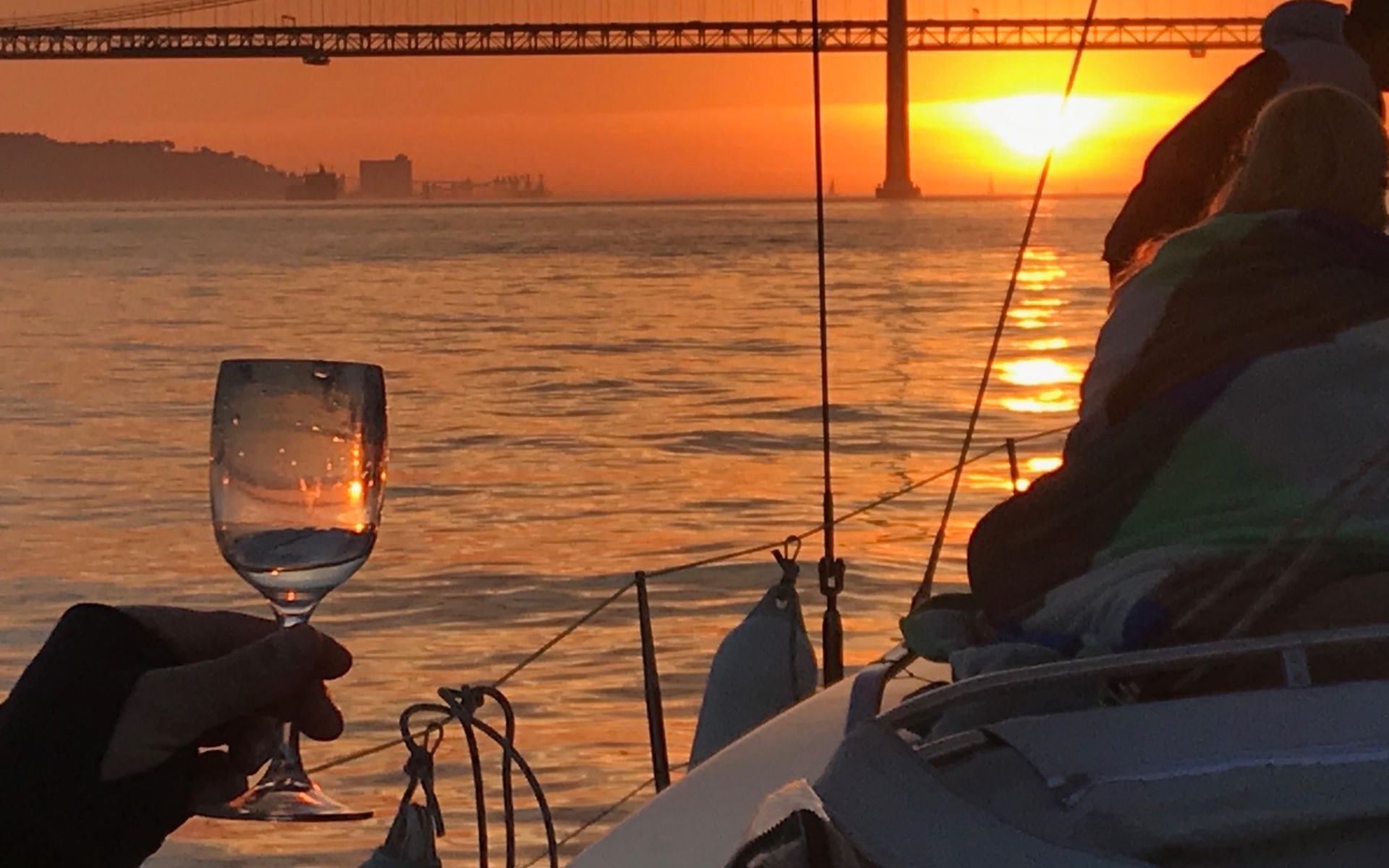 Lisbon Sunset Sailboat Tour with Wine