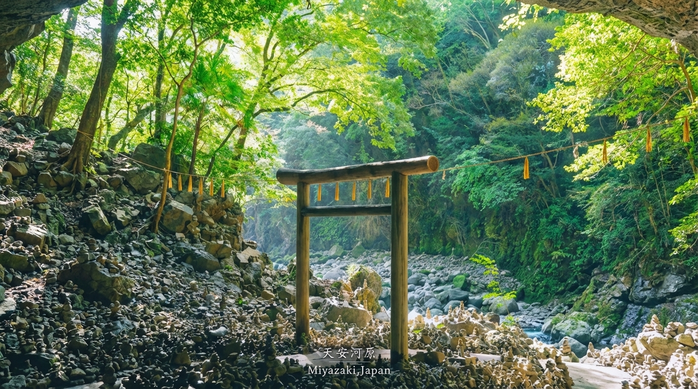天安河源是日本神話傳說中眾神降臨的地方,被稱為“日向神話的起點”,是一個充滿靜謐感的森林之地。沒有太多遊客,也沒有太多人工痕跡,保留著原始山林的樣子,是種寧靜的“淨地”。 天安河源是日本神話傳說中眾神降臨的地方,被稱為“日向神話的起點”,是一個充滿靜謐感的森林之地。沒有太多遊客,也沒有太多人工痕跡,保留著原始山林的樣子,是種寧靜的“淨地”。