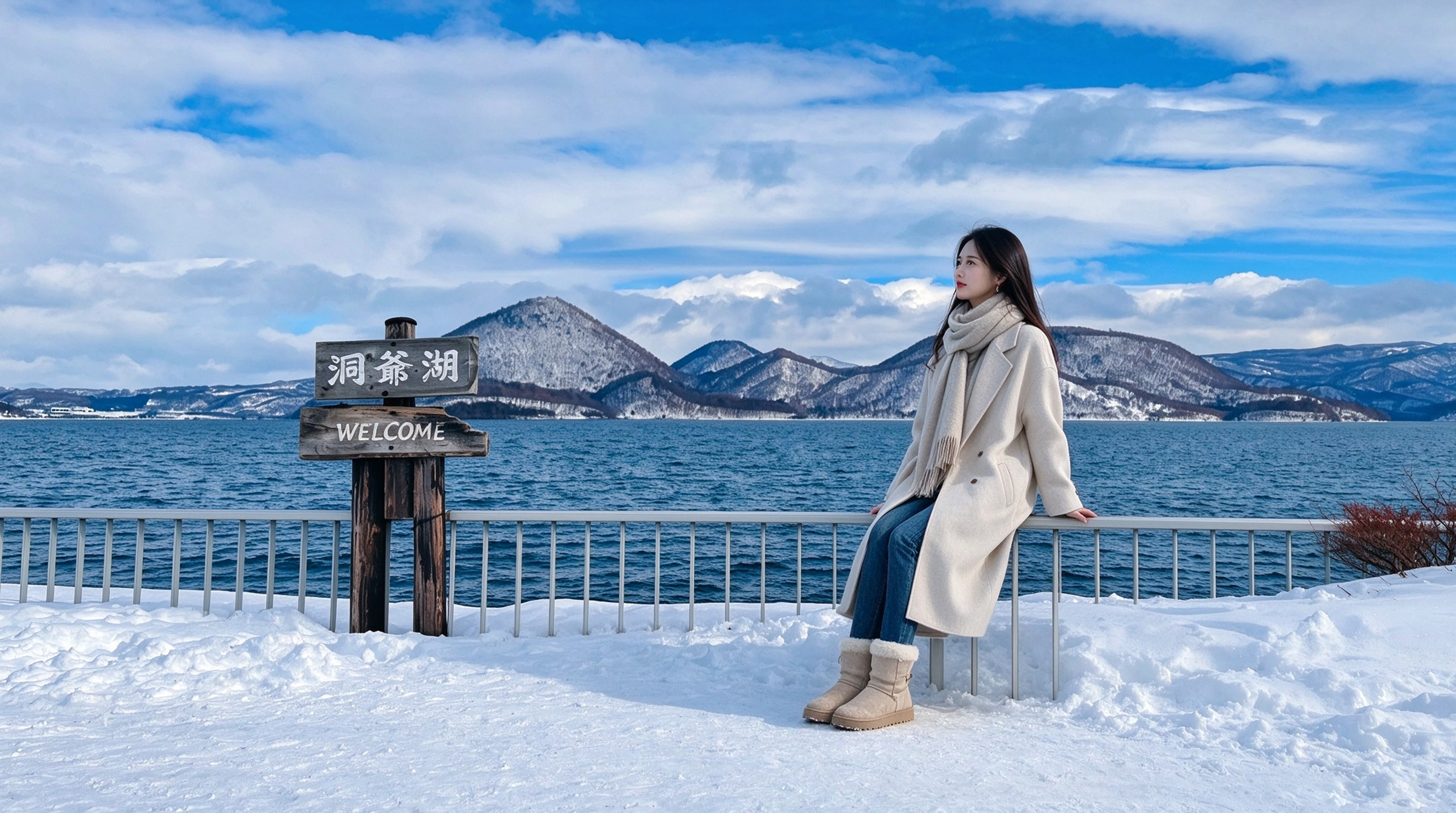 One-Day Winter History and Culture Tour of the Hill of the Buddha and Lake Toya