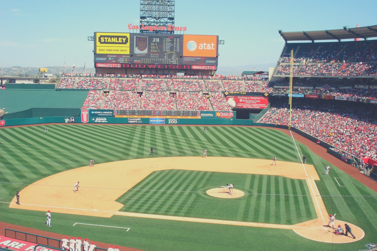Los Angeles Angels Baseball Game at Angel Stadium