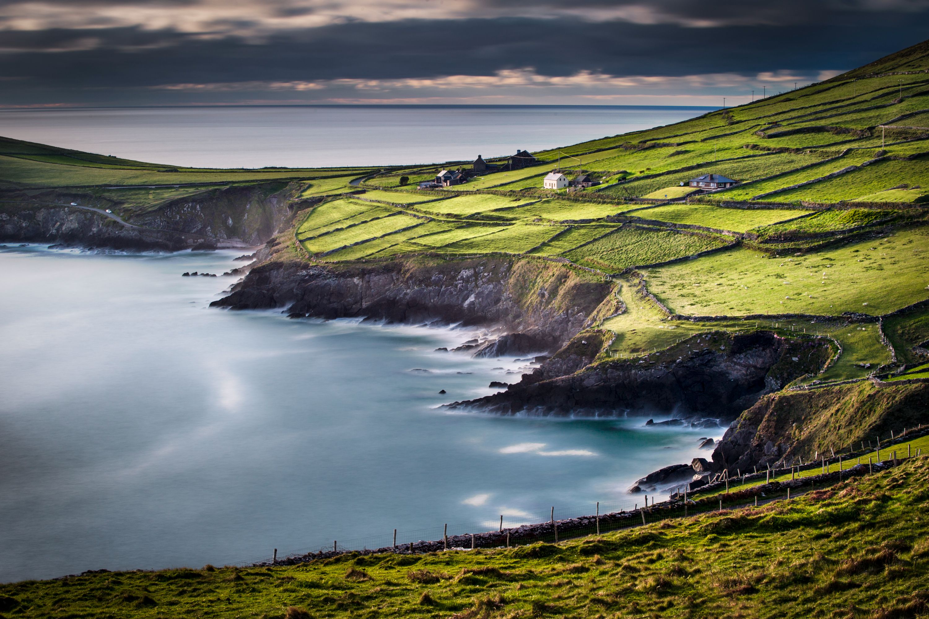 Coumeenole Beach, with its dramatic cliffs and turquoise waters, is a picturesque spot.