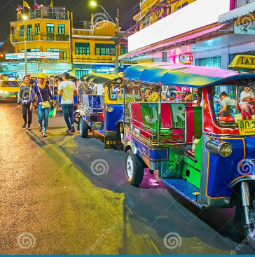 曼谷嘟嘟車騎行之旅
