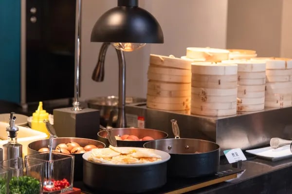 Picture of some dishes in the hotel restaurant