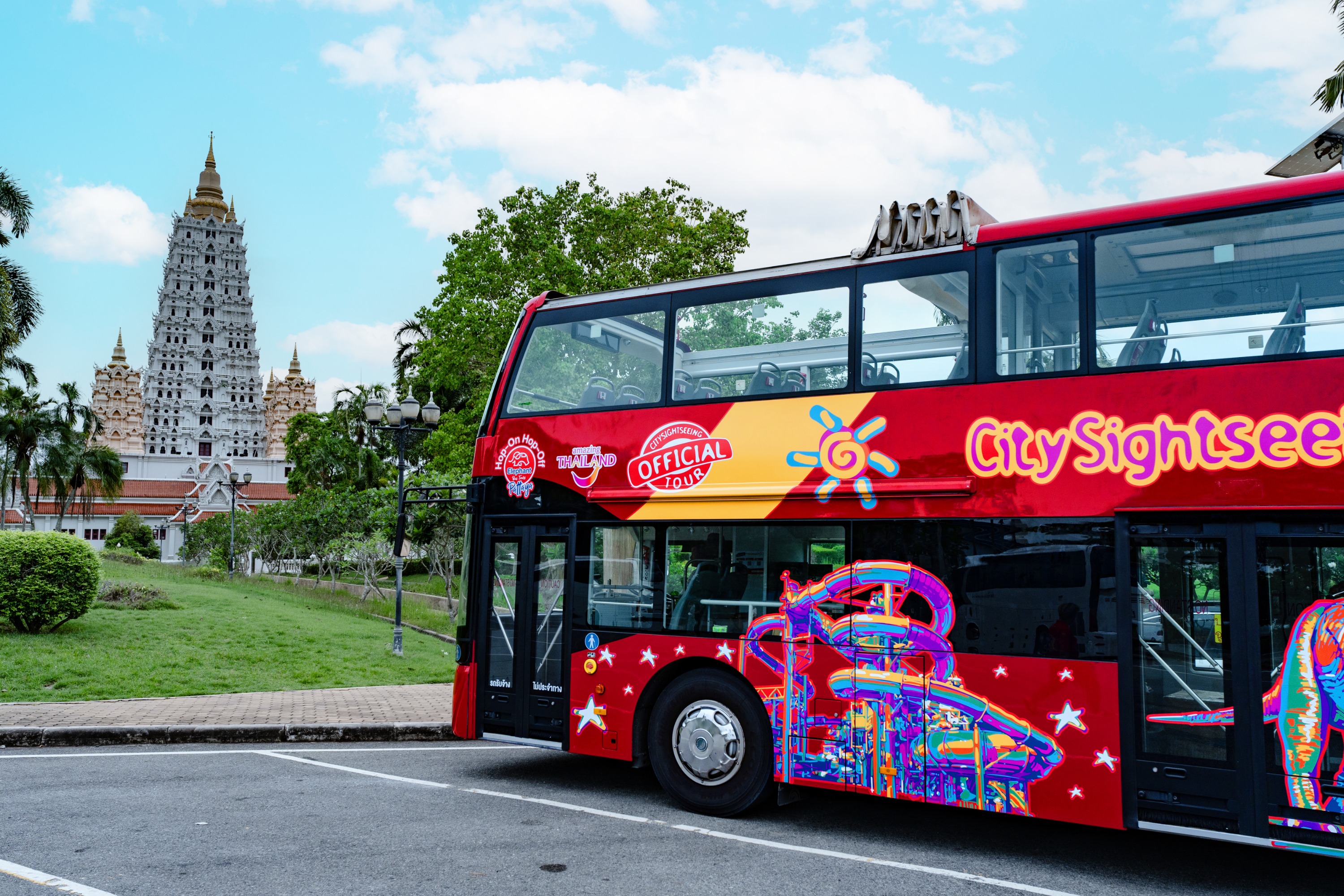 芭堤雅隨上隨下巴士之旅（Elephant Bus Tours 提供）