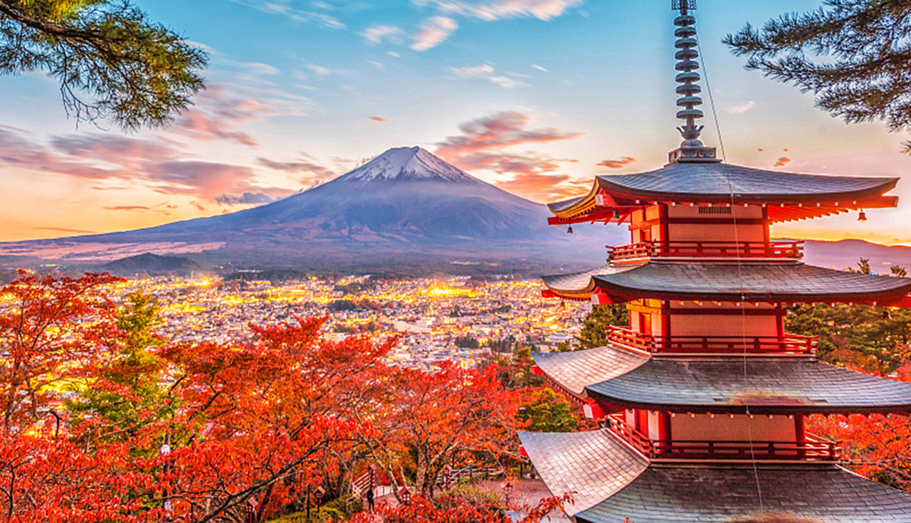 河口湖&新倉山淺間公園&富士山五合目&山中湖泡溫泉看富士山