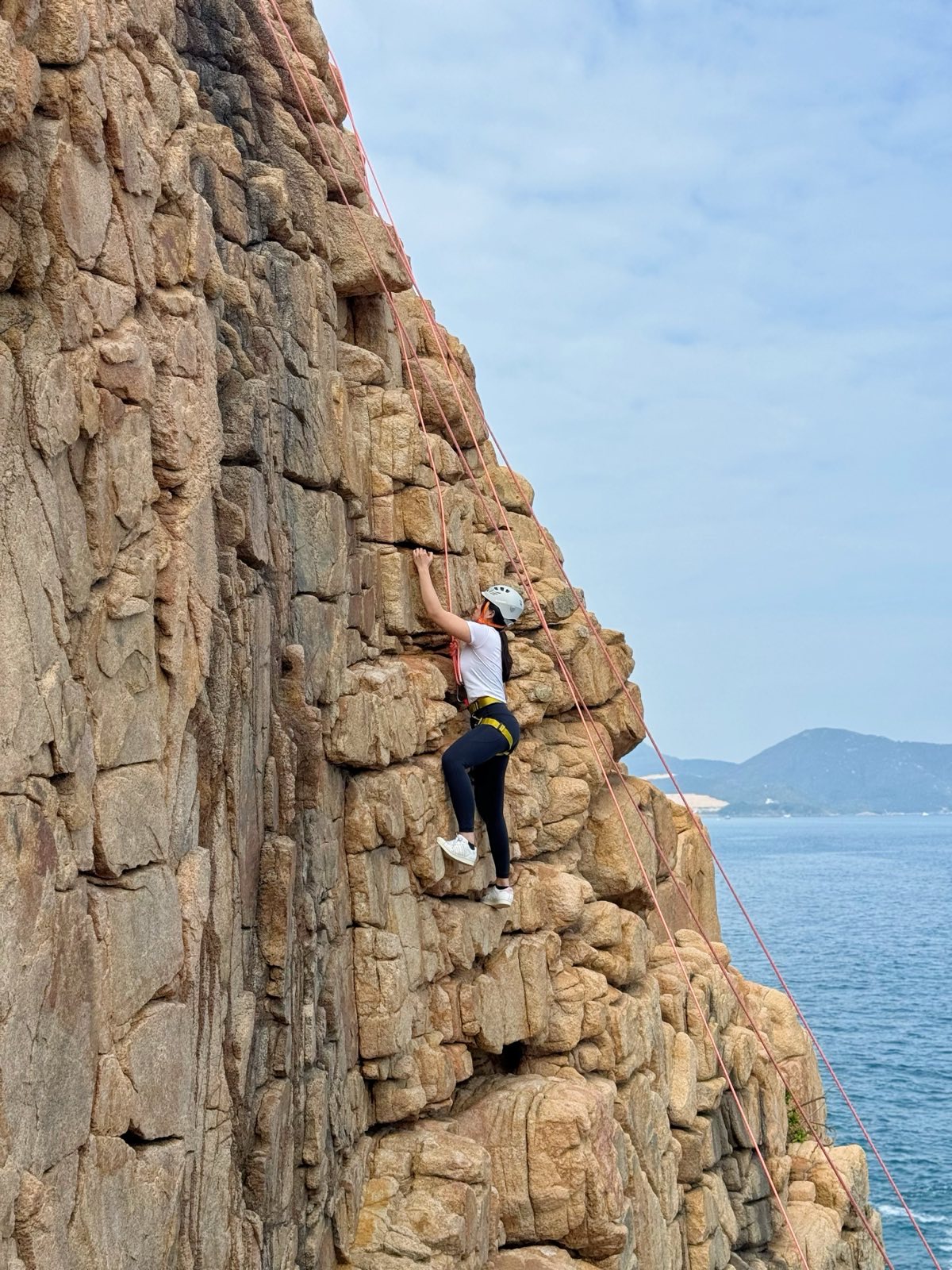 Zip line climbing abseil experience group