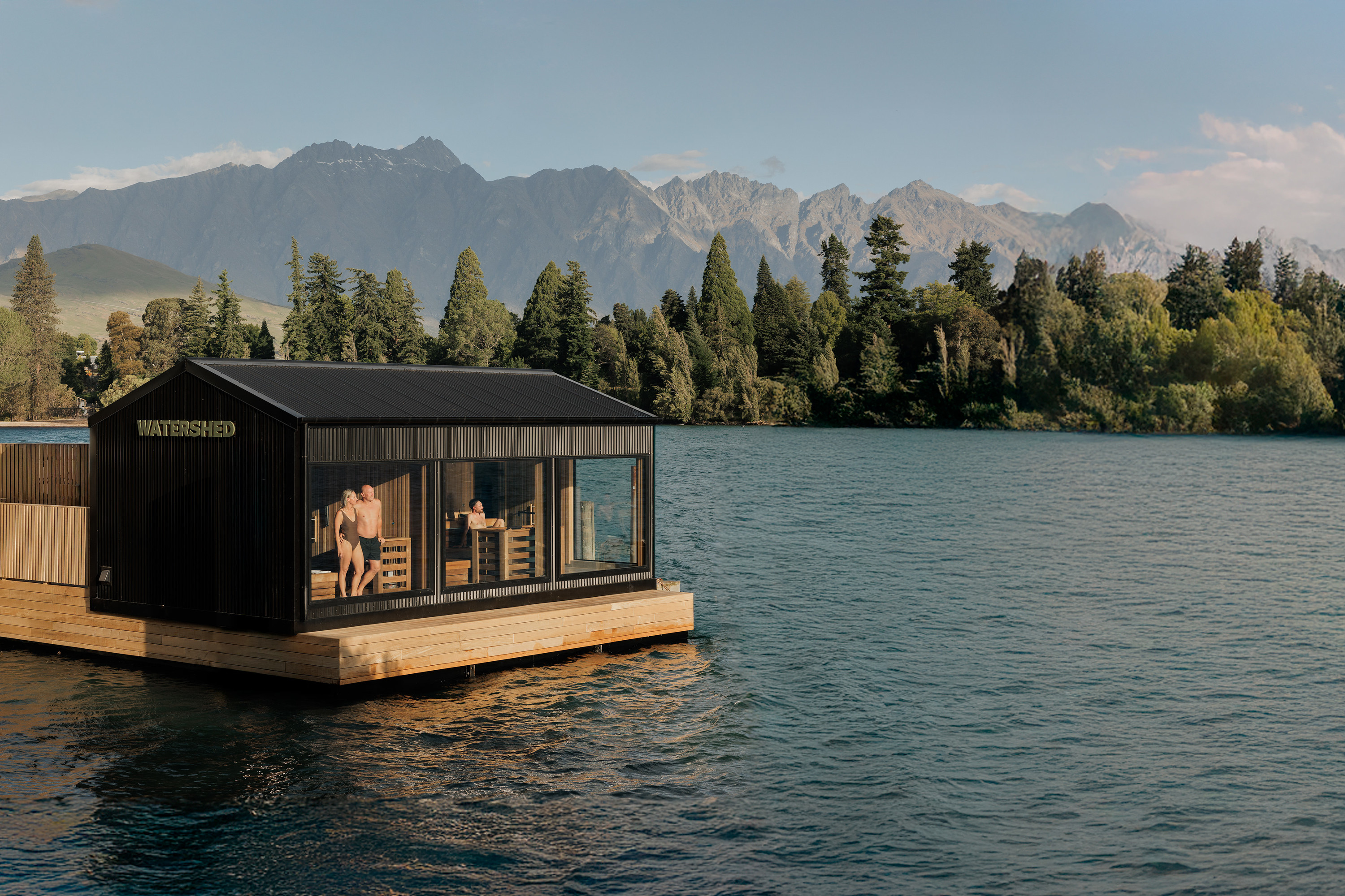 Watershed Floating Sauna Experience on Lake Whakatipu