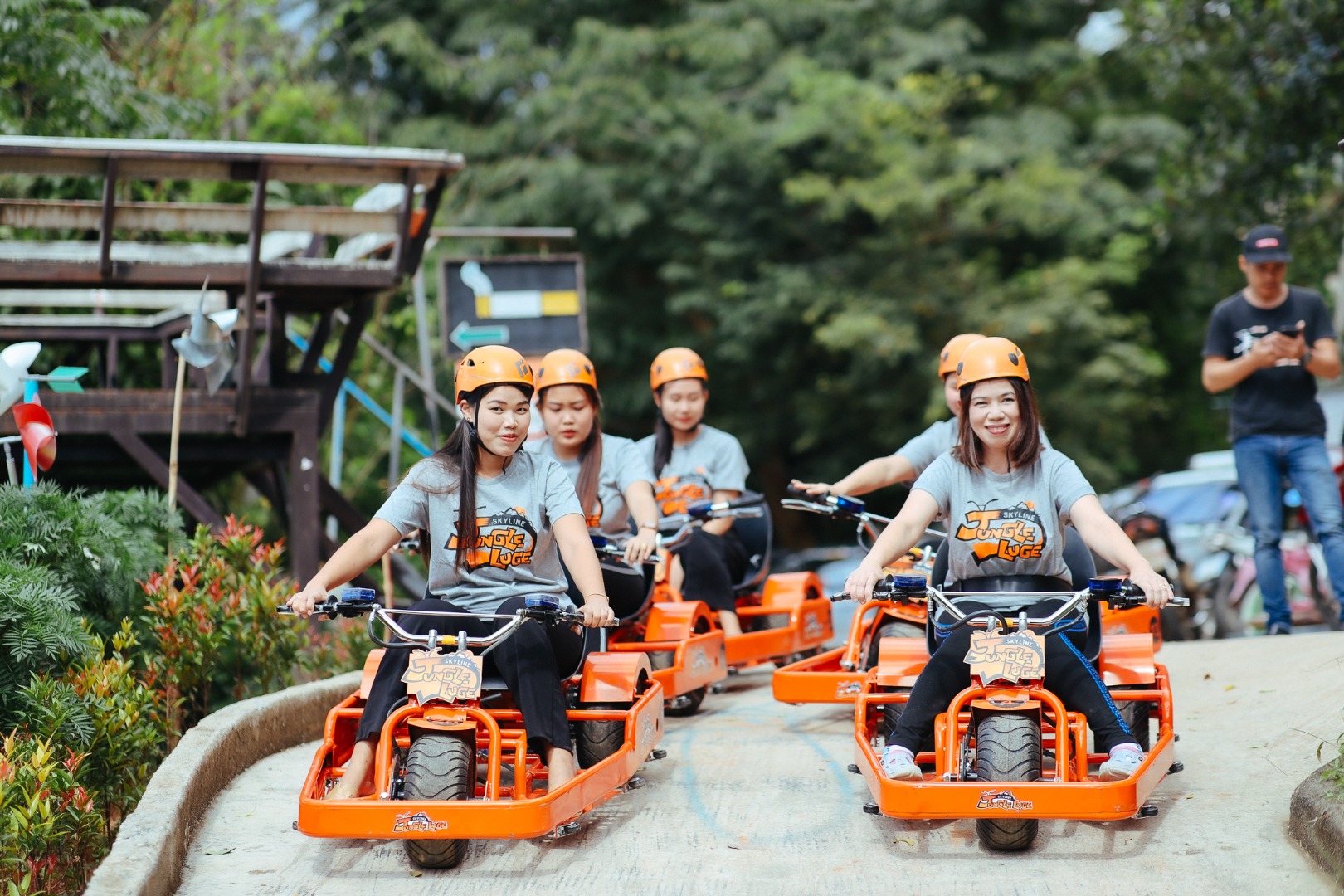 清邁天際叢林（Skyline Jungle Luge）斜坡滑車 & 高空滑索體驗