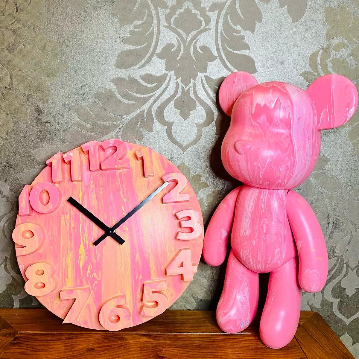 IRREGULart - Fluid Art Workshop | Fluid Art Bear | Fluid Art Bunny | Fluid Art Wall Clock | Fluid Painting | Tsim Sha Tsui