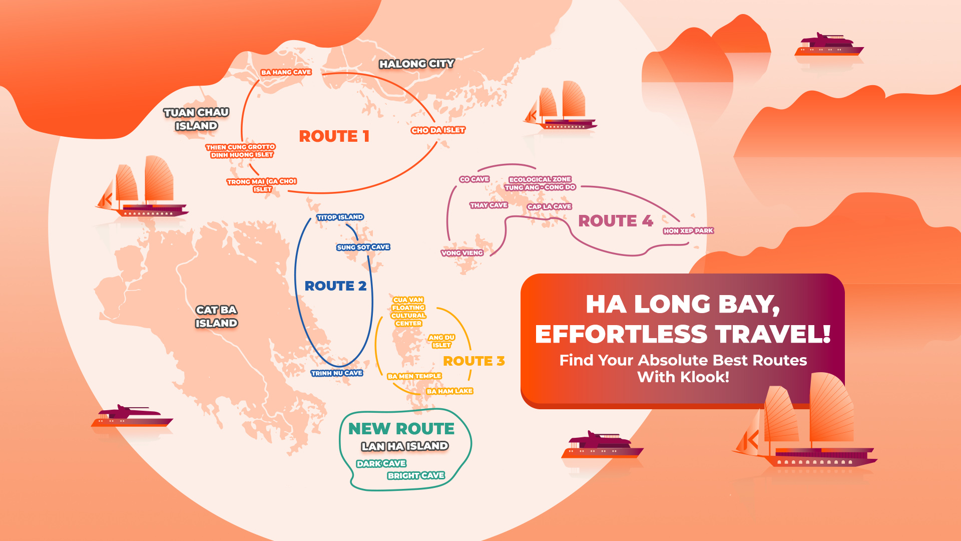 【路線2】2天1夜下龍灣探索之旅（Lily Cruise）