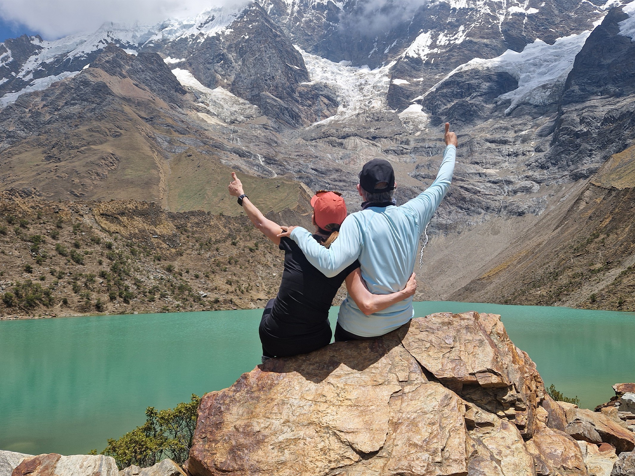 Relaxing in the huamntay Lake