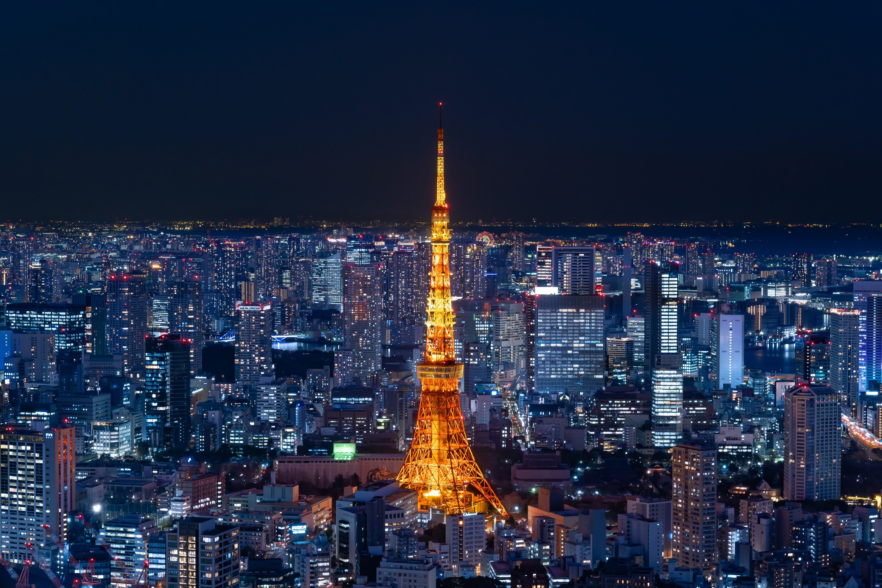 在東京天際線的著名地標，拍下美麗的照片